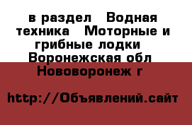  в раздел : Водная техника » Моторные и грибные лодки . Воронежская обл.,Нововоронеж г.